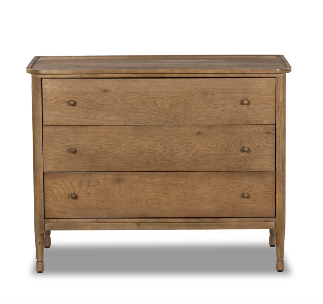 Franny 3 Drawer Chest - Saddle Brown